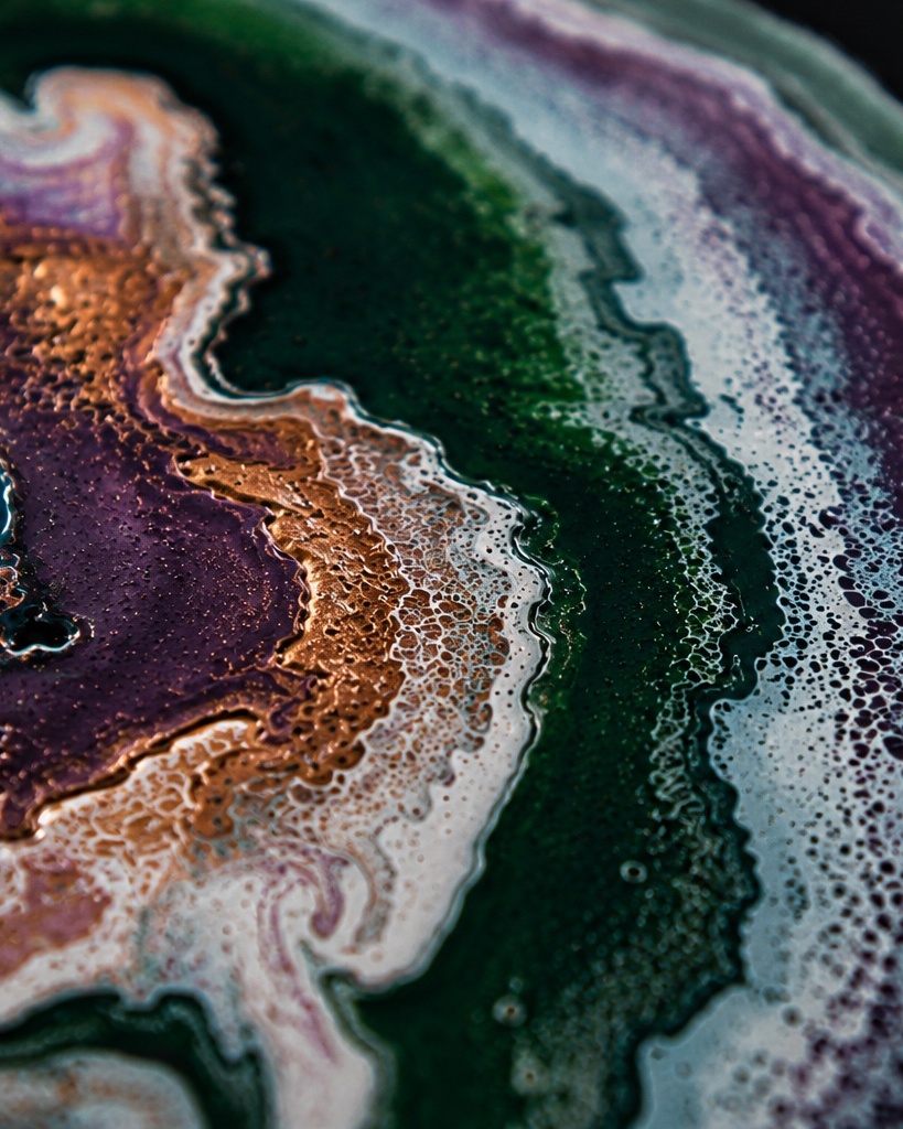 Détail fluid art abstrait